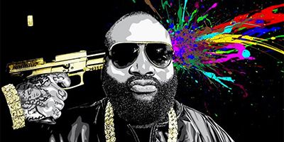 [Cover] Le français Mr. Brainwash pour Rick Ross